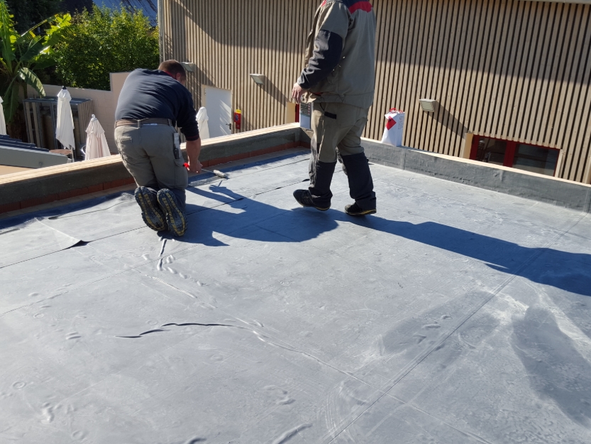 Partie 2 : Pose de la bâche EPDM + réalisation d'une cascade de deux mètres  avec des rochers 😱🌴🌴 